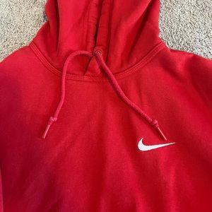 red nike hoodie Large